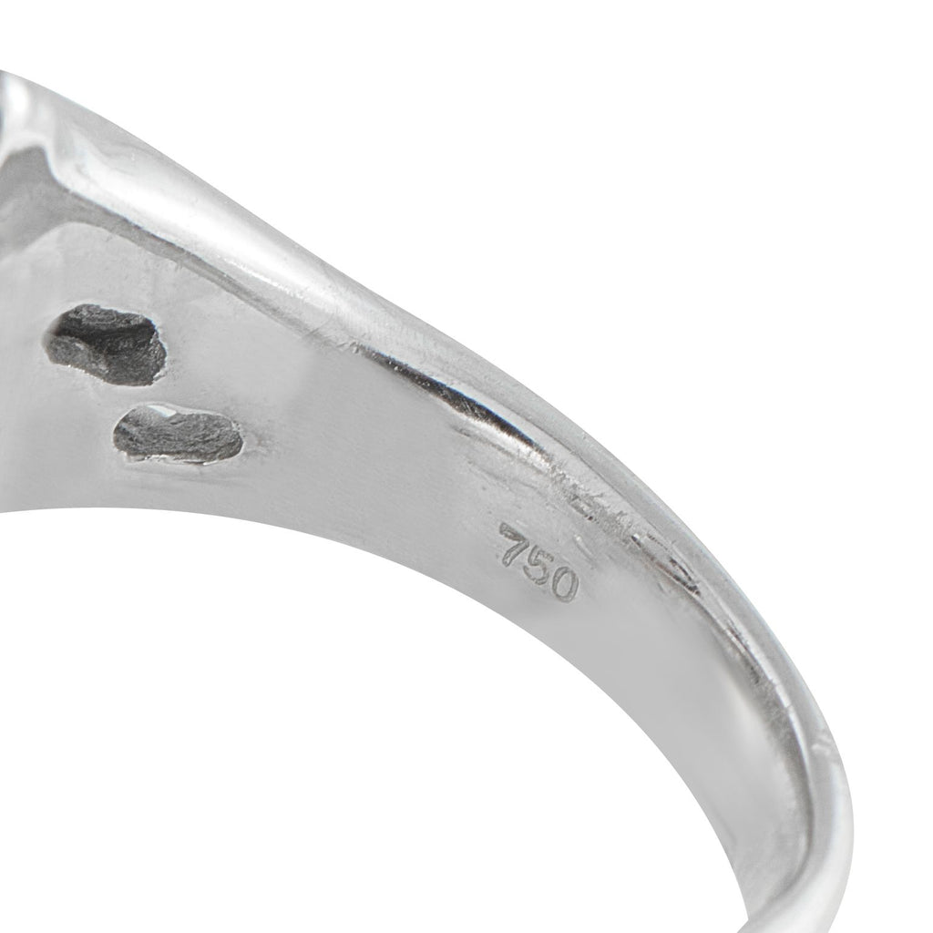 Exclusive 18K White Gold 04.0ct Diamond and Coral Frog Ring