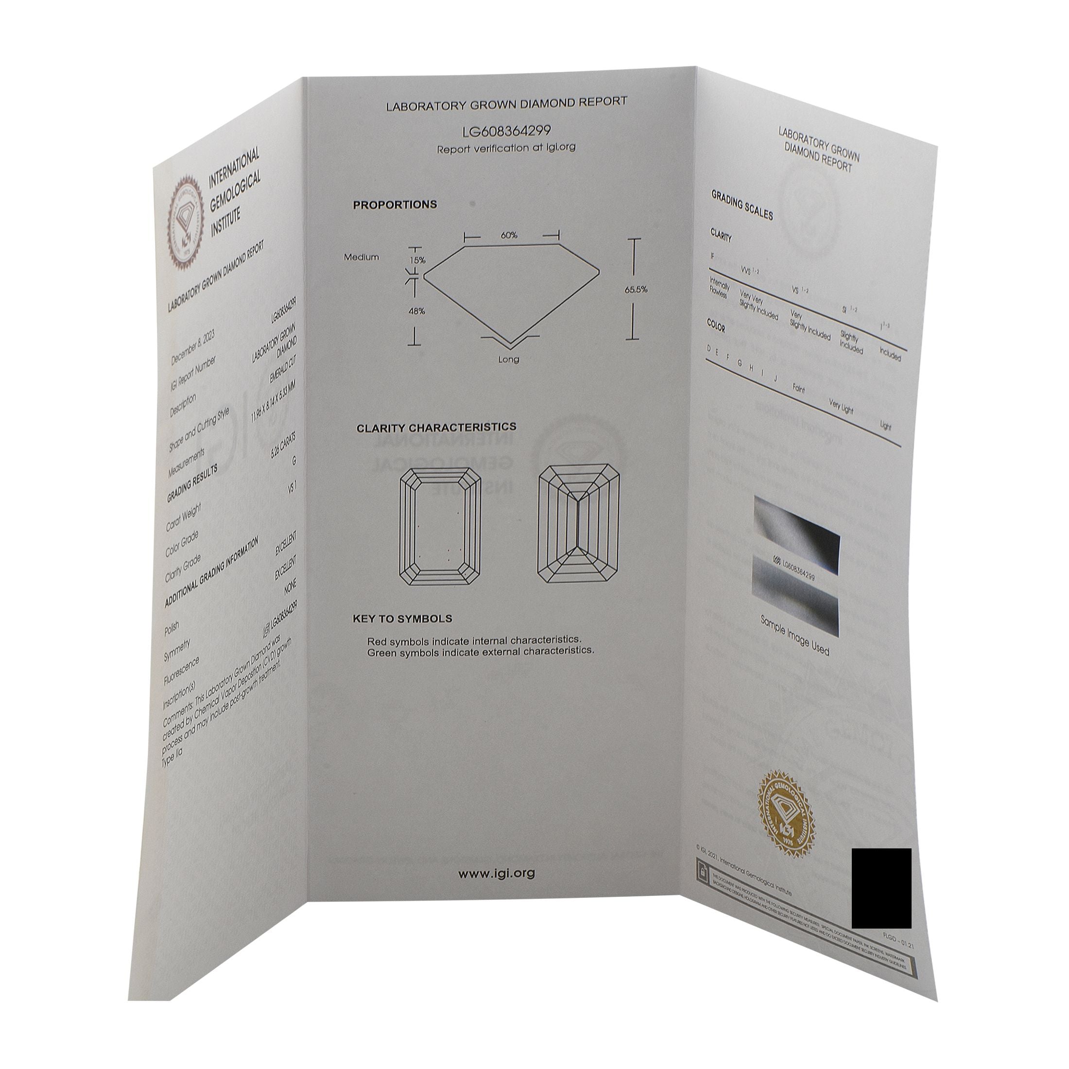 Exclusive 18K White Gold 11.46ct Lab-Grown Diamond Drop Earrings