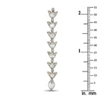 18K White Gold 4.40ct Diamond Earrings