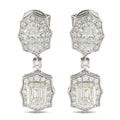 18K White Gold 3.91ct Diamond Earrings