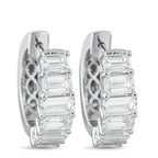 18K White Gold 1.85ct Diamond Earrings