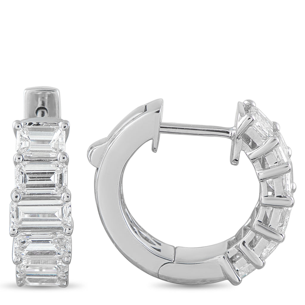 18K White Gold 1.85ct Diamond Earrings