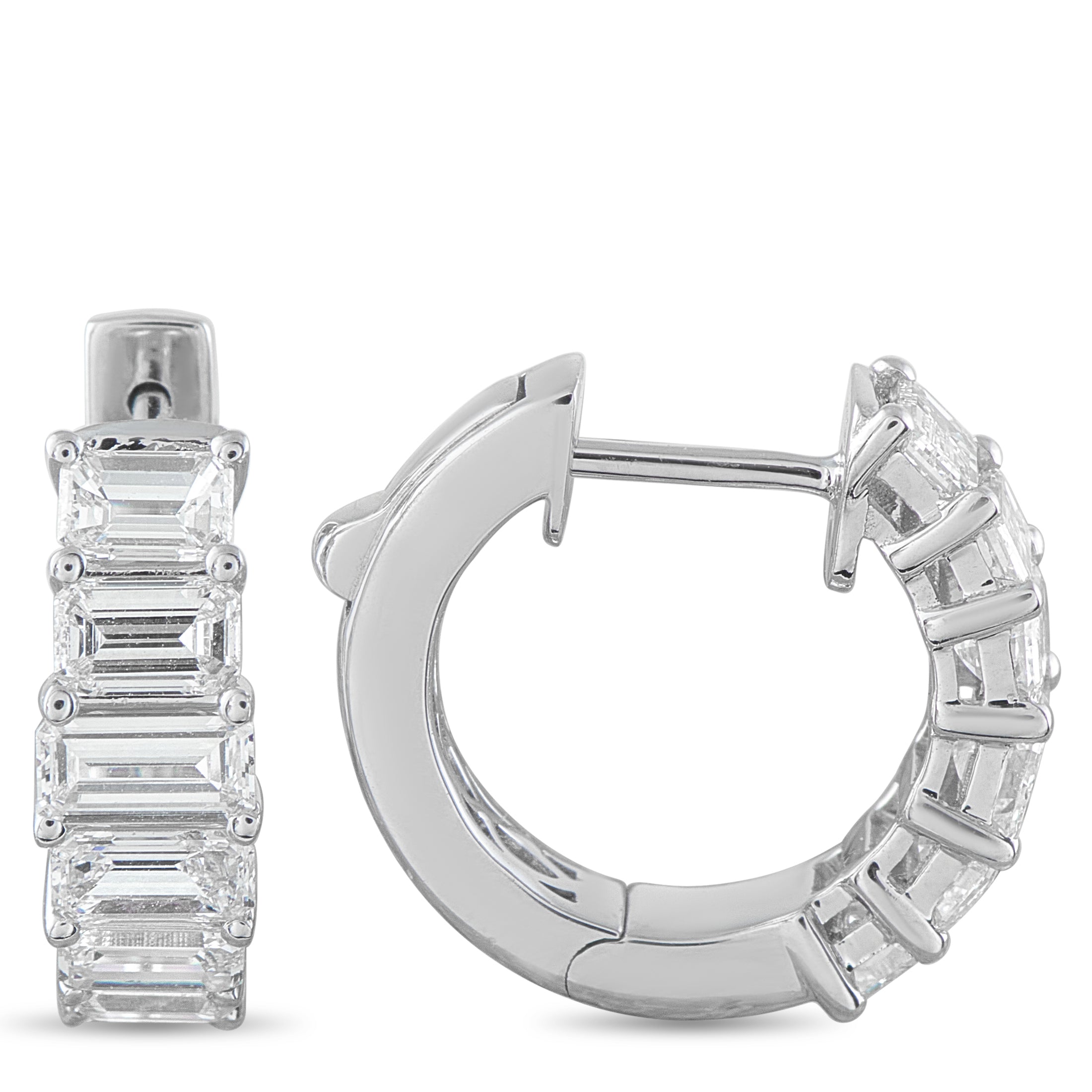 18K White Gold 1.85ct Diamond Earrings