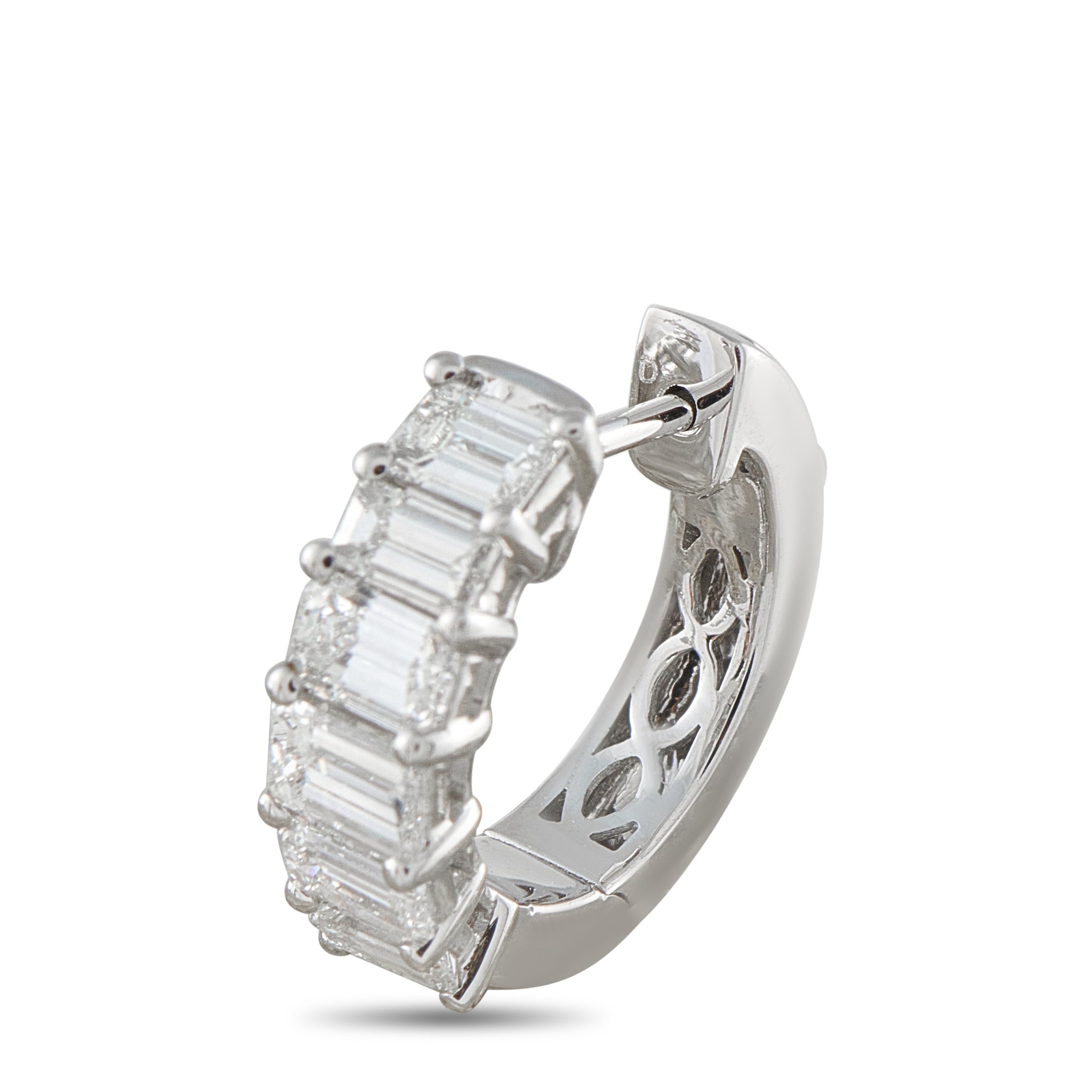 18K White Gold 1.85ct Diamond Earrings