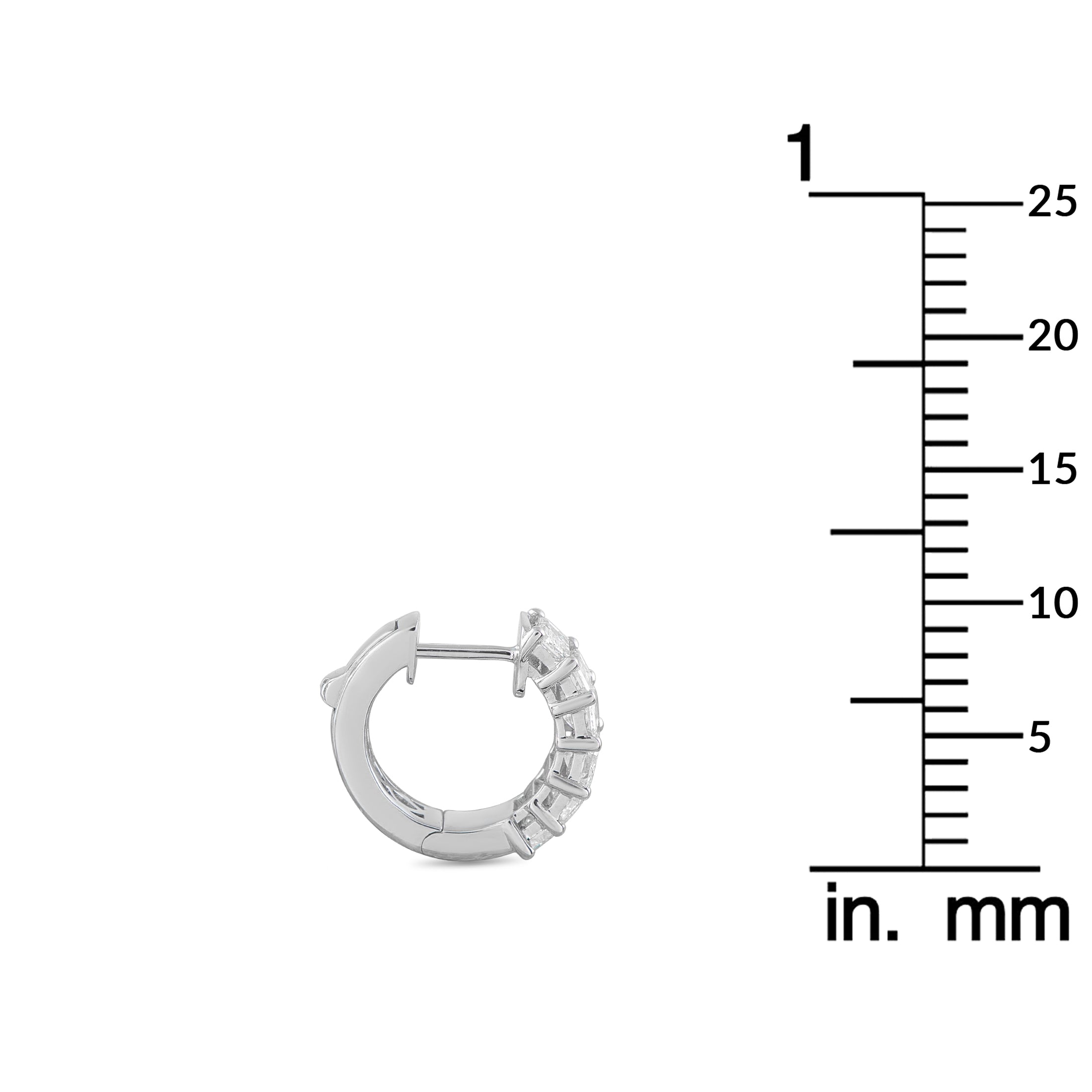18K White Gold 1.85ct Diamond Earrings