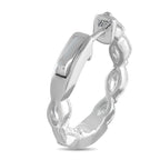 18K White Gold 2.40ct Diamond Hoop Earrings