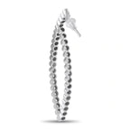 18K White Gold 2.20ct Diamond Hoop Earrings