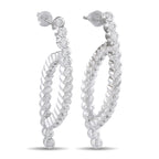 18K White Gold 4.80ct Diamond Earrings