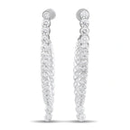 18K White Gold 4.80ct Diamond Earrings