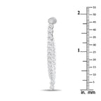 18K White Gold 4.80ct Diamond Earrings
