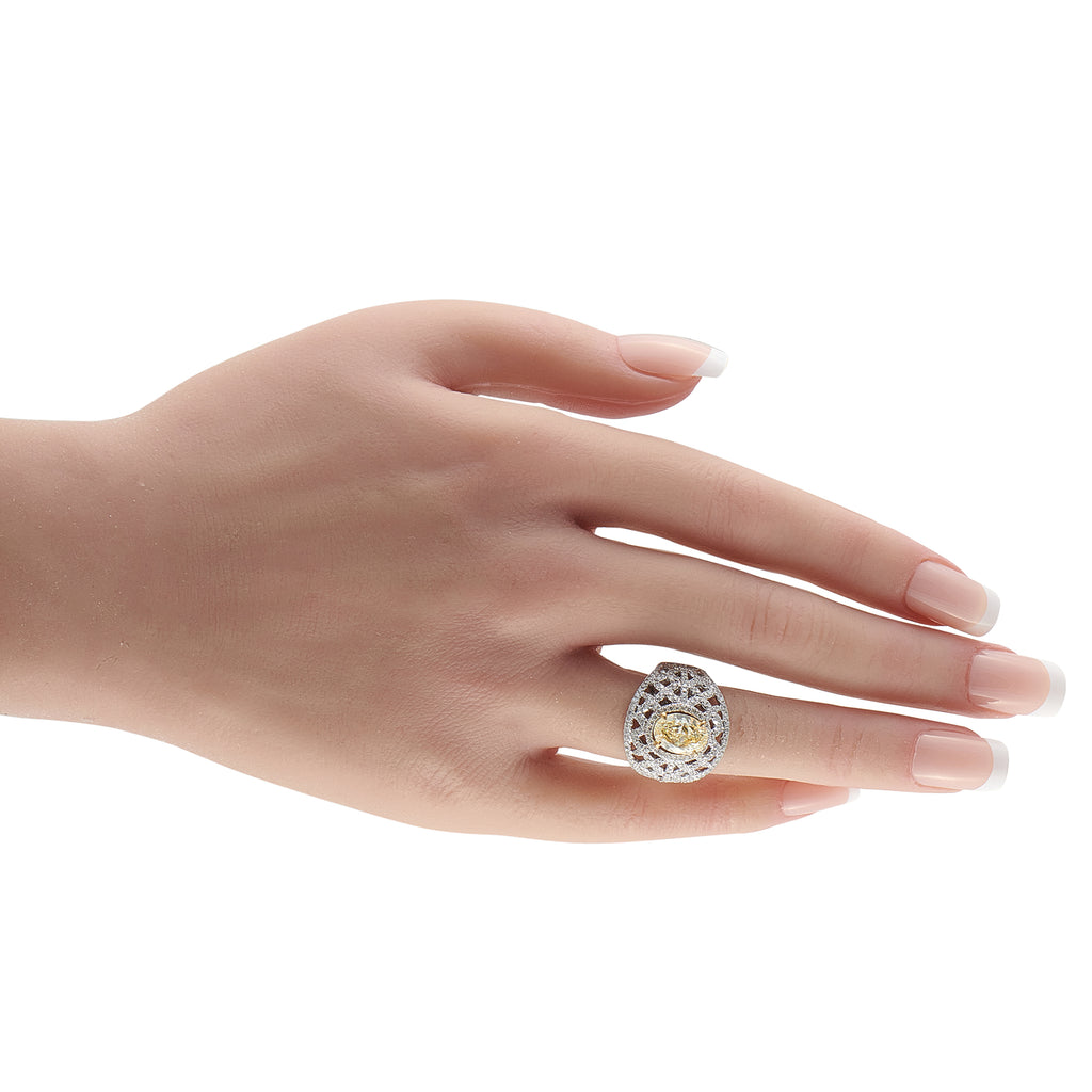 18K White Gold 3.25ct Diamond Ring