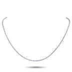 Exclusive 18K White Gold 5.39ct Diamond Tennis Necklace MF09-072225 – Undeniably elegant, this Exclusive  tennis necklace fea