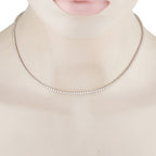 Exclusive 18K White Gold 5.39ct Diamond Tennis Necklace