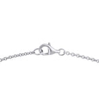 18K White Gold 3.81ct Diamond Heart Necklace