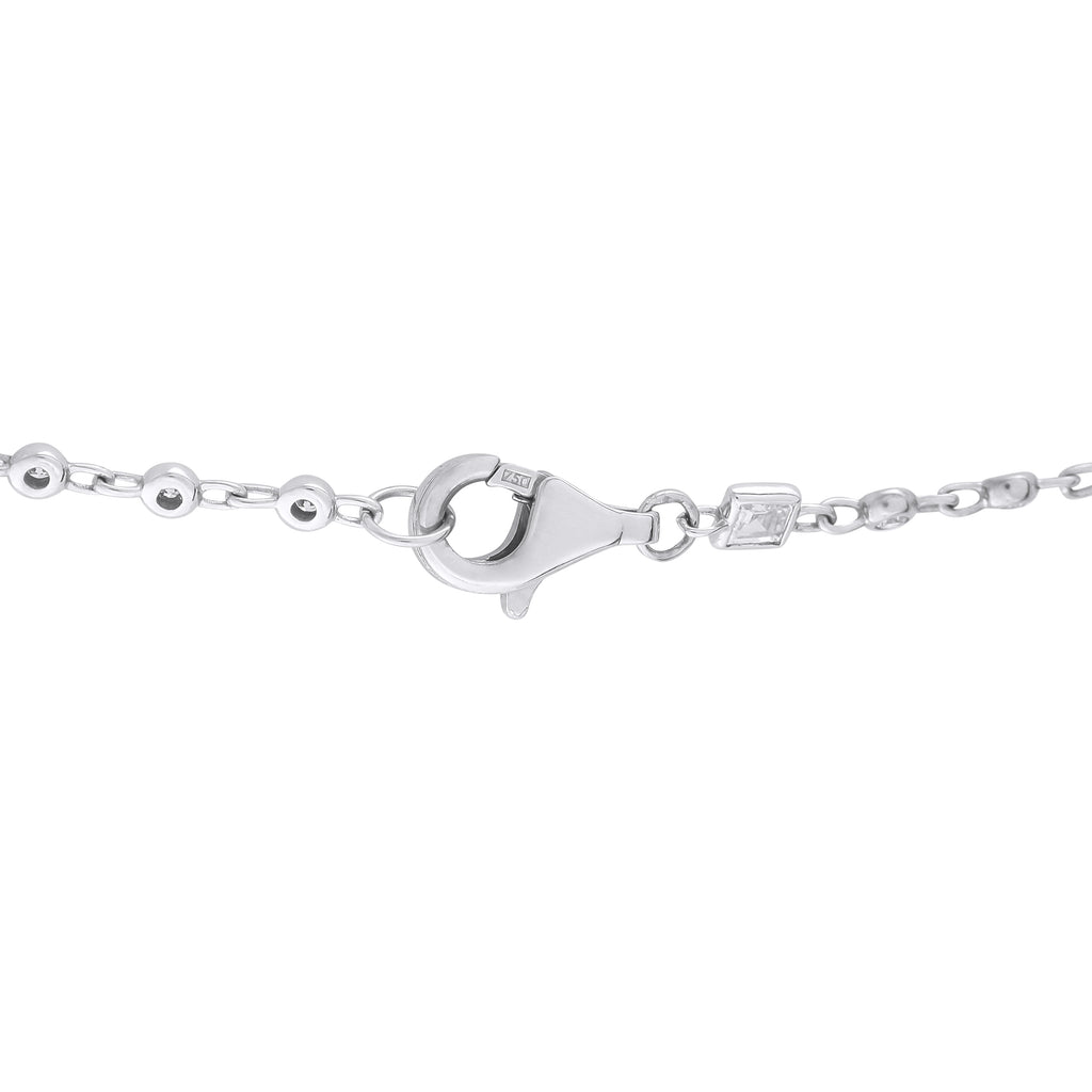 Exclusive 18K White Gold 4.53ct Diamond Necklace
