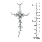 Exclusive 18K White Gold 1.08ct Diamond Cross Pendant Necklace