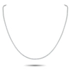 Exclusive 18K White Gold 5.78ct Diamond Tennis Necklace – This sleek, sophisticated tennis necklace will never go out of styl