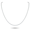 18K white gold diamond tennis necklace