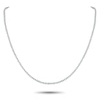 18K White Gold 5.78ct Diamond Tennis Necklace
