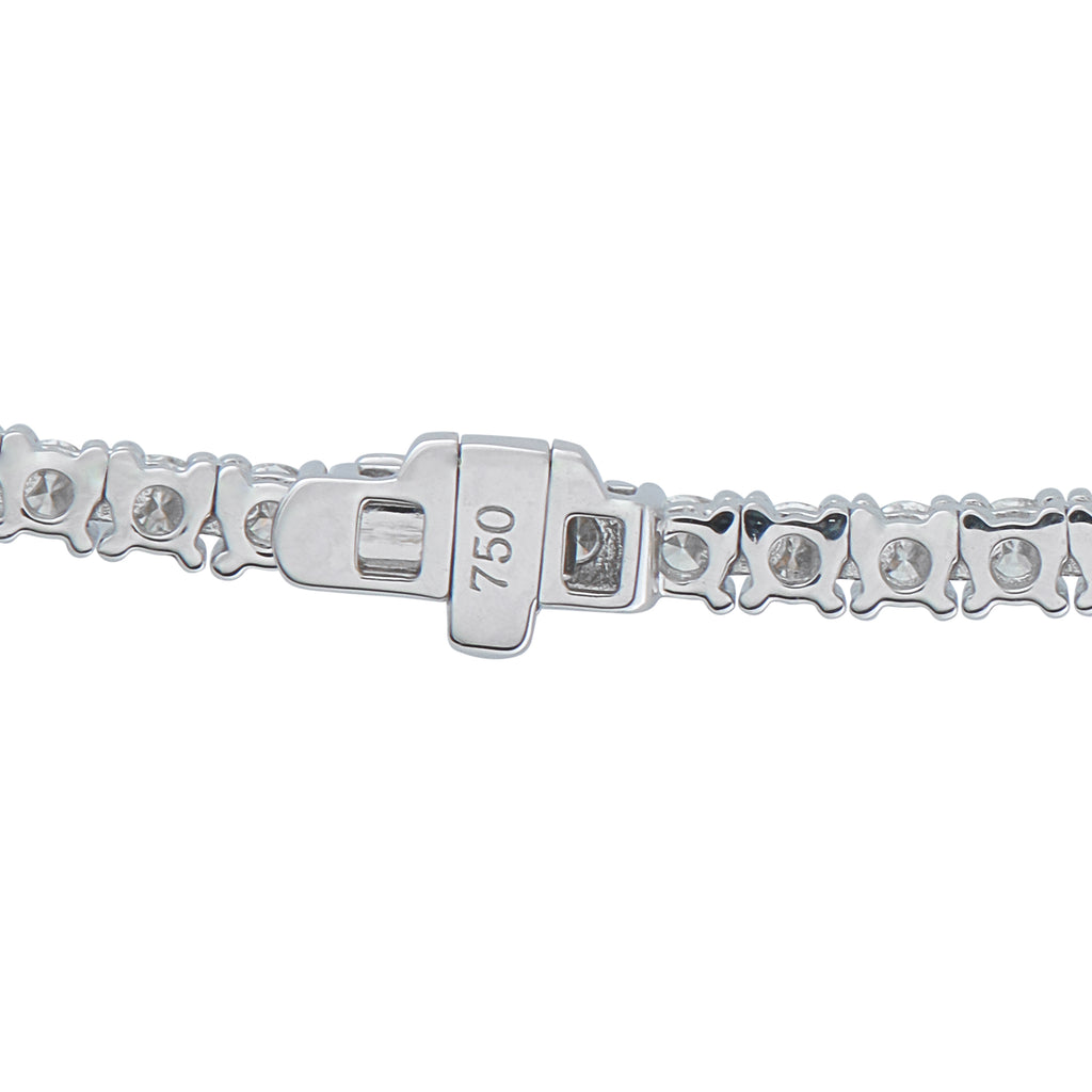 Exclusive 18K White Gold 5.78ct Diamond Tennis Necklace