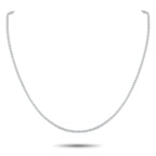 18K White Gold 5.92ct Diamond Tennis Necklace
