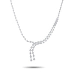 Exclusive 18K White Gold 13.50ct Diamond Necklace – This delicate necklace will instantly capture your imagination