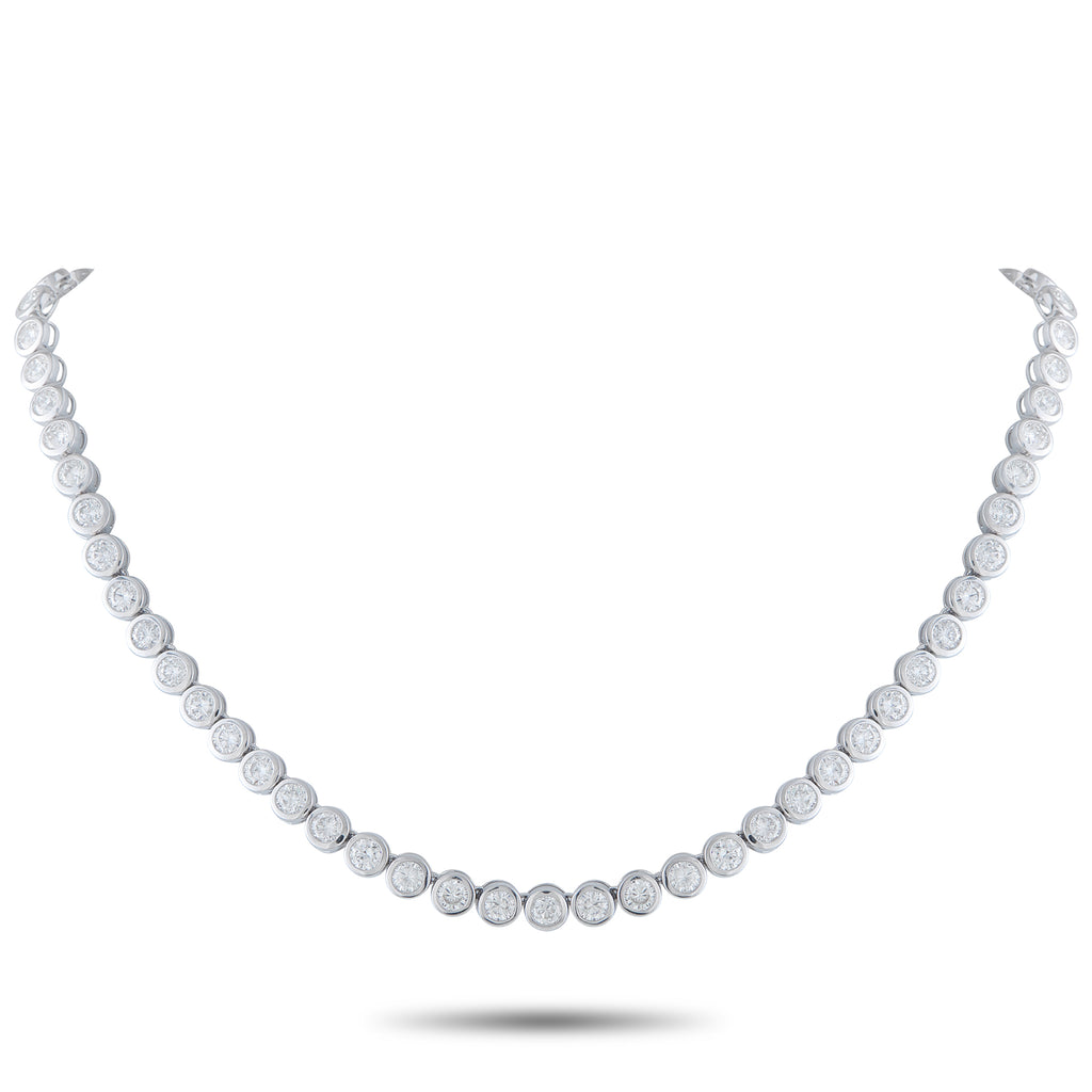 18K White Gold 17.50ct Diamond Necklace
