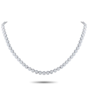 18K White Gold 17.50ct Diamond Necklace