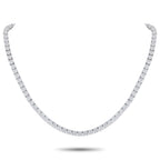 Exclusive 18K White Gold 35.25ct Diamond Necklace – A series of round-cut Diamonds with a total weight of 35