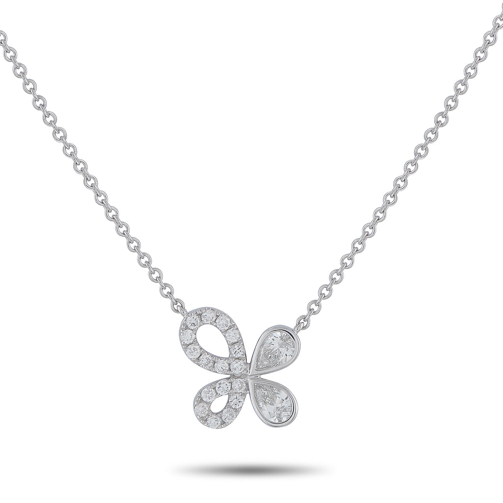 18K White Gold 0.95ct Diamond Pendant