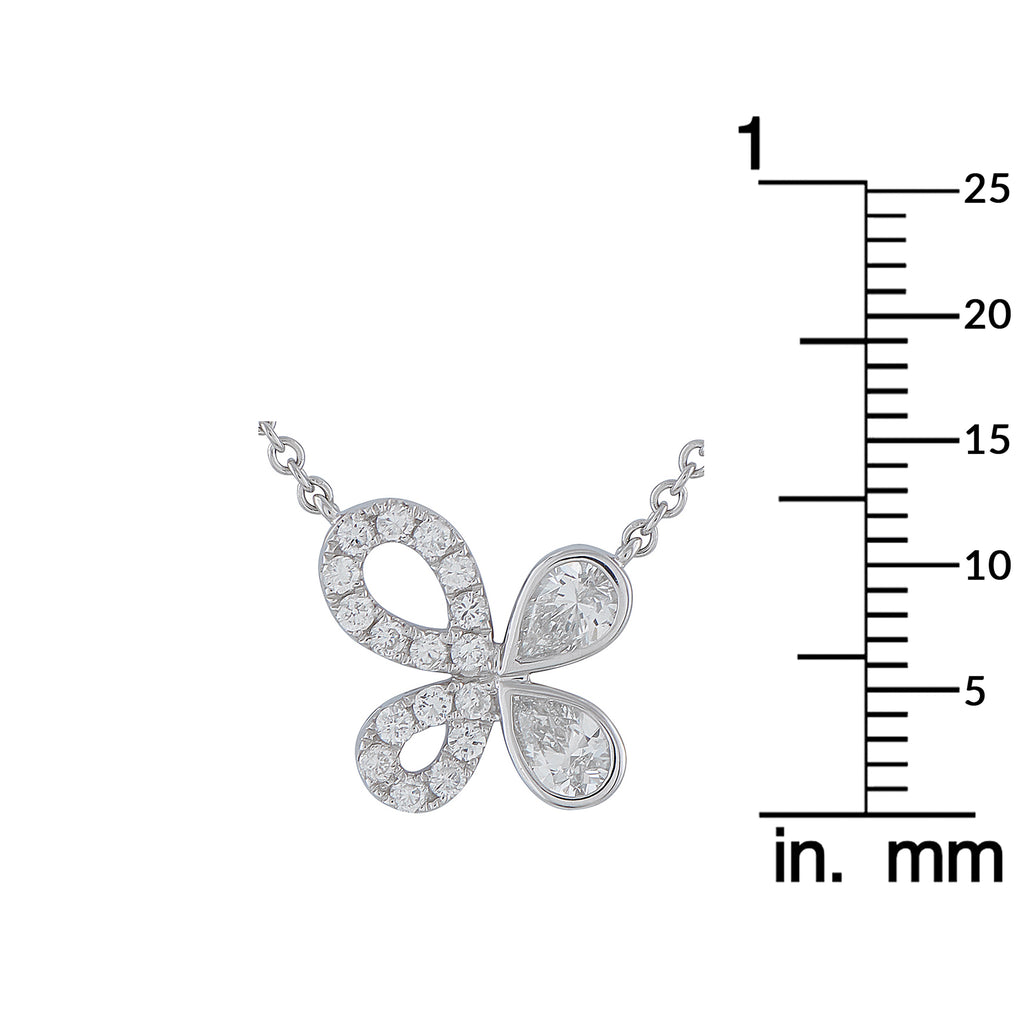 18K White Gold 0.95ct Diamond Pendant