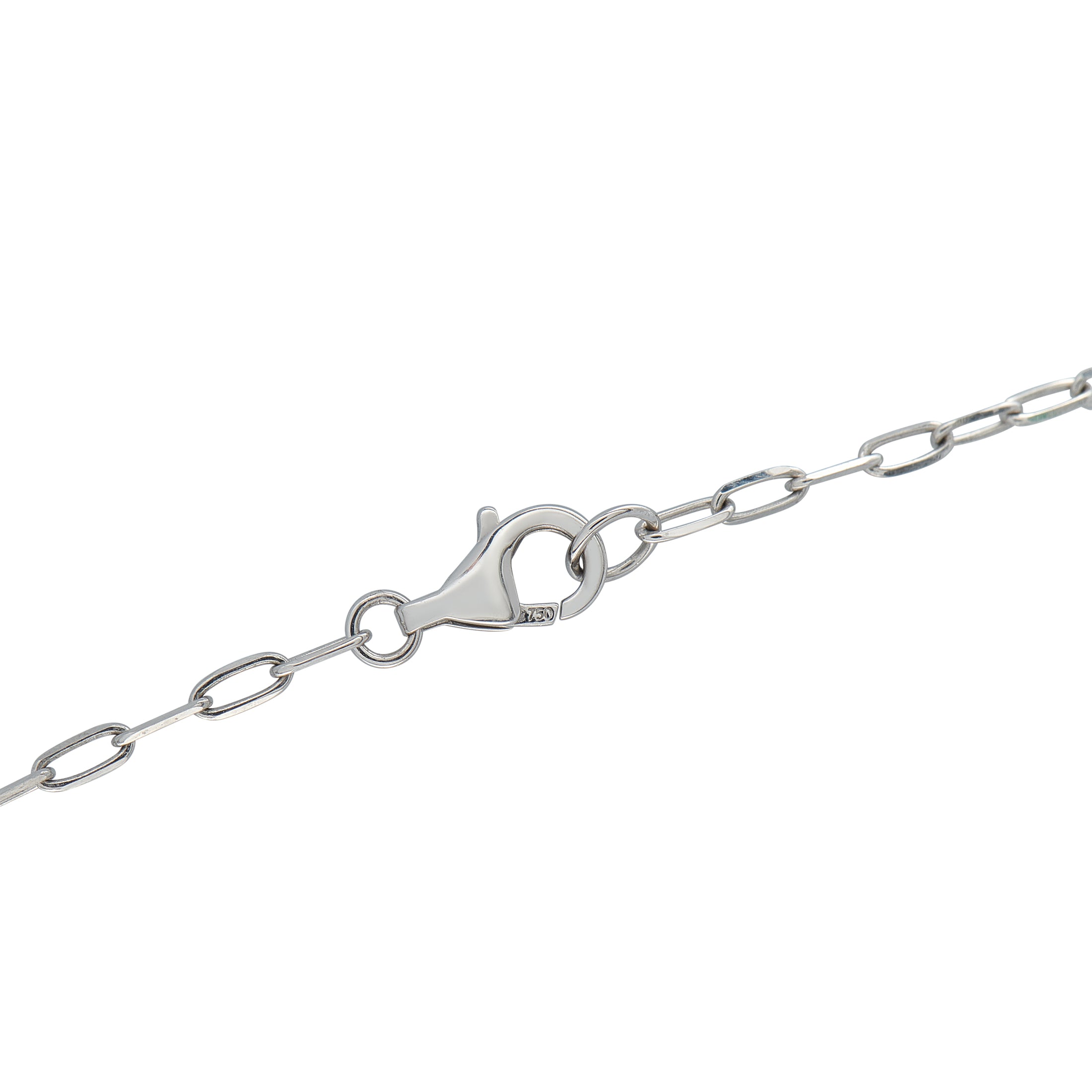 18K White Gold 0.93ct Diamond Solitaire Necklace