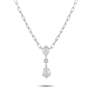 18K White Gold 1.32 ct Diamond Necklace
