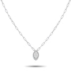 18K White Gold 0.50ct Diamond Pendant