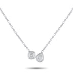 18K White Gold 1.0ct Diamond Necklace