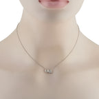 18K White Gold 1.0ct Diamond Necklace