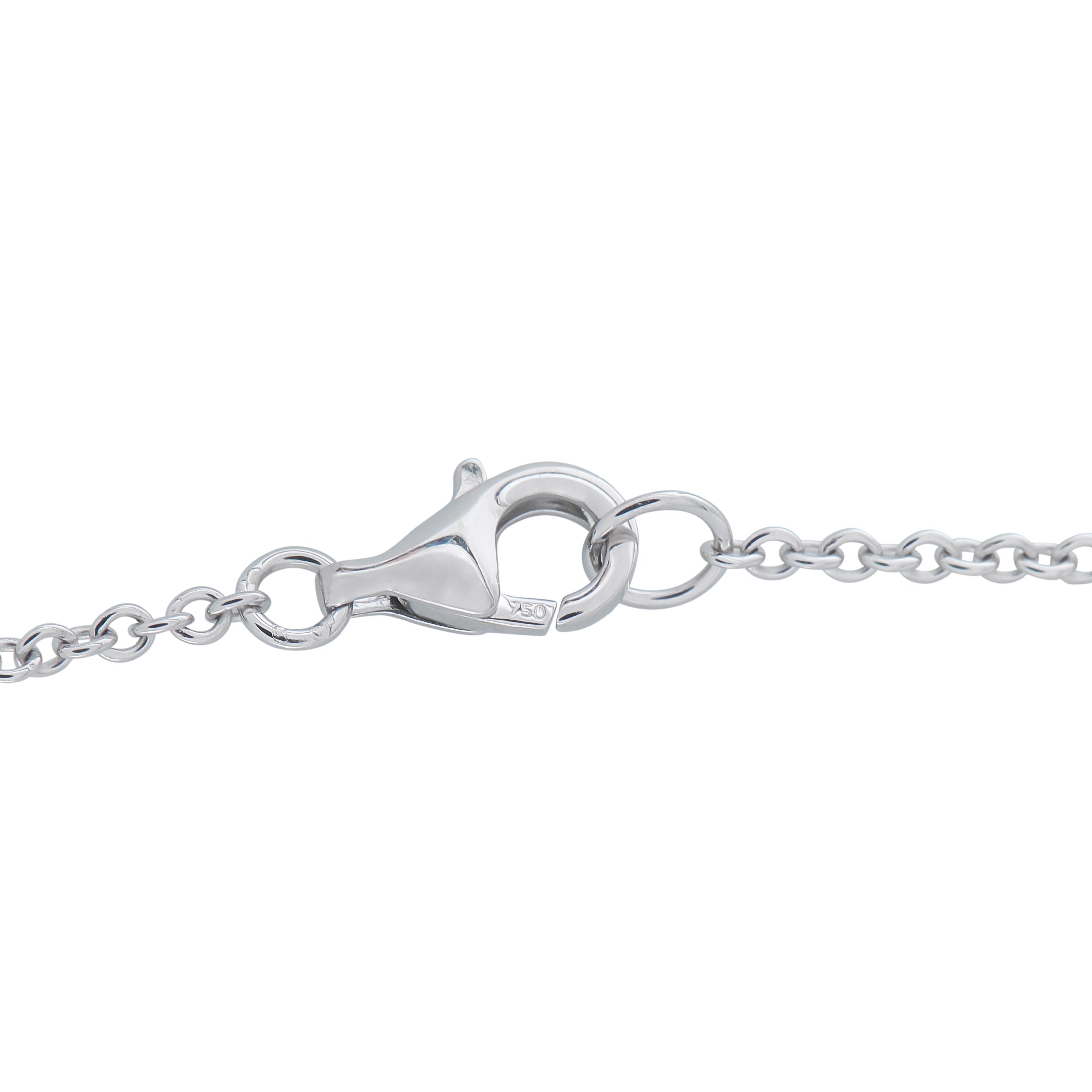 18K White Gold 1.0ct Diamond Necklace