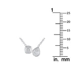 18K White Gold 1.0ct Diamond Necklace