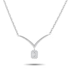 18K White Gold 1.33ct Diamond Necklace