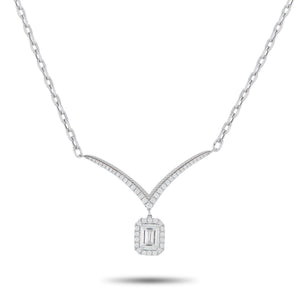 18K White Gold 1.33ct Diamond Necklace