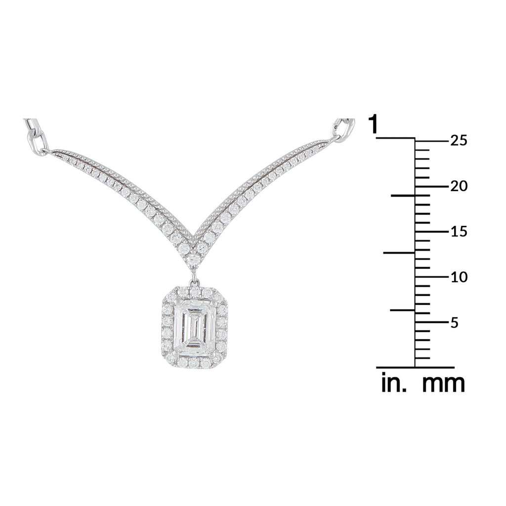 18K White Gold 1.33ct Diamond Necklace
