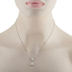18K White Gold 2.76ct Diamond Necklace