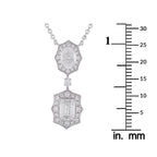 18K White Gold 2.76ct Diamond Necklace
