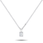 18K White Gold 0.80ct Diamond Pendant