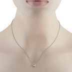 18K White Gold 0.80ct Diamond Pendant