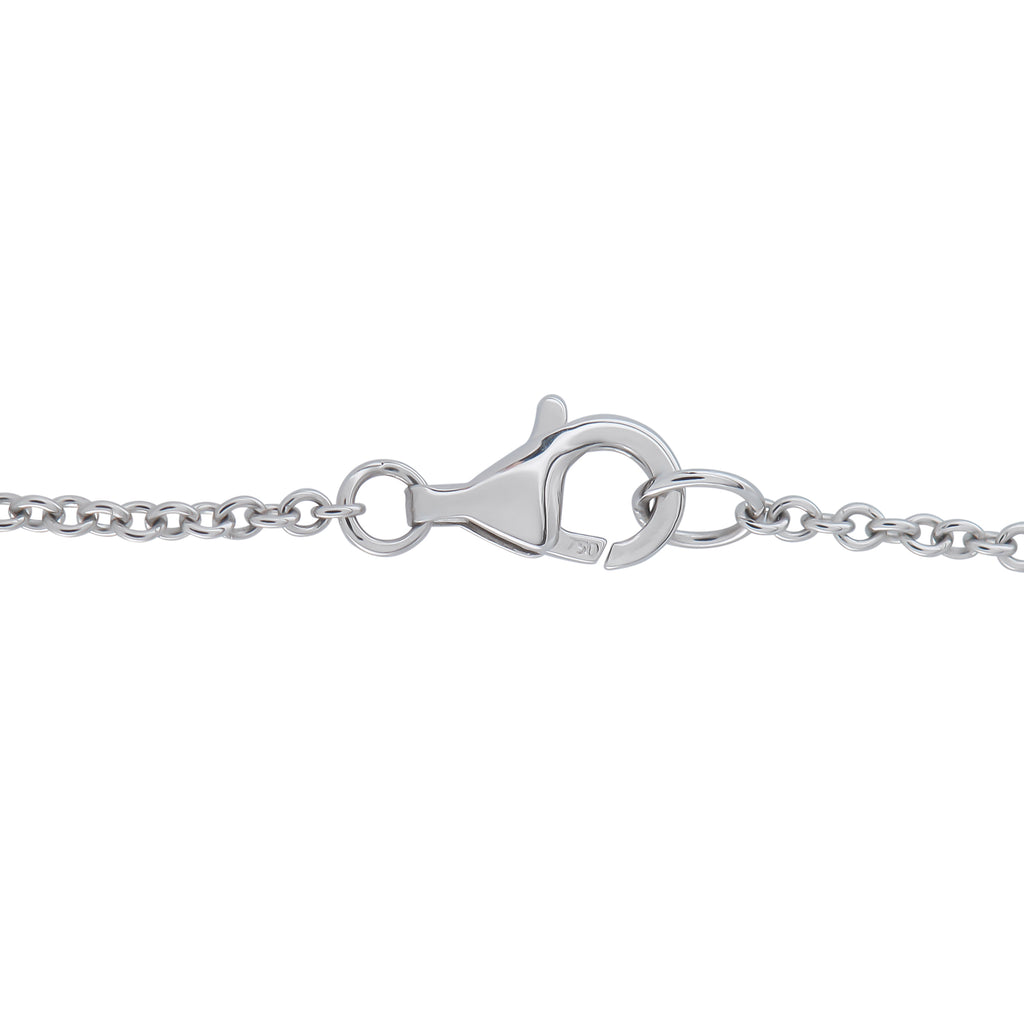 18K White Gold 2.35ct Diamond Flower Necklace