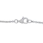 18K White Gold 2.35ct Diamond Flower Necklace