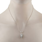 Exclusive Vintage 18K White Gold 2.45ct Diamond Necklace