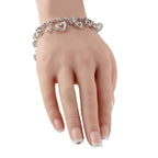 18K White Gold 2.5ct Diamond Charm Bracelet