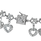 18K White Gold 2.5ct Diamond Charm